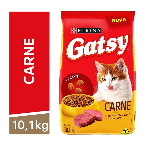 Ração GATSY Gatos Adultos Carne 10,1kg