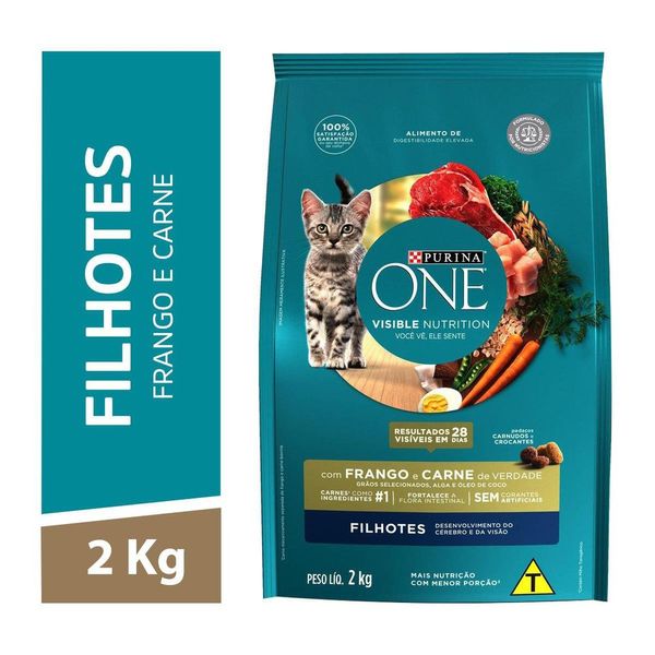 Ração PURINA ONE Gatos Filhotes Frango e Carne 2kg