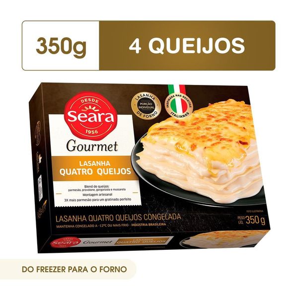 Lasanha quatro queijos Seara Gourmet 350g