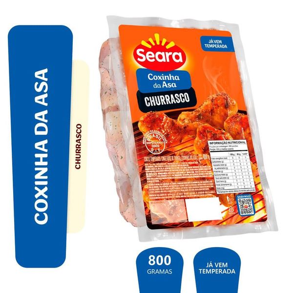 Coxinha temperada churrasco Seara 800g