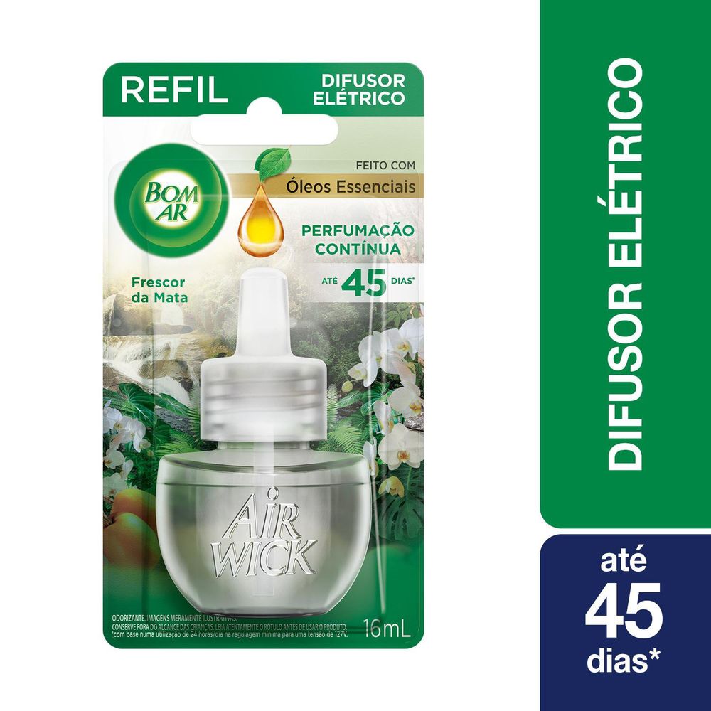 Difusor Elétrico Bom Ar Frescor da Mata Refil 16ml