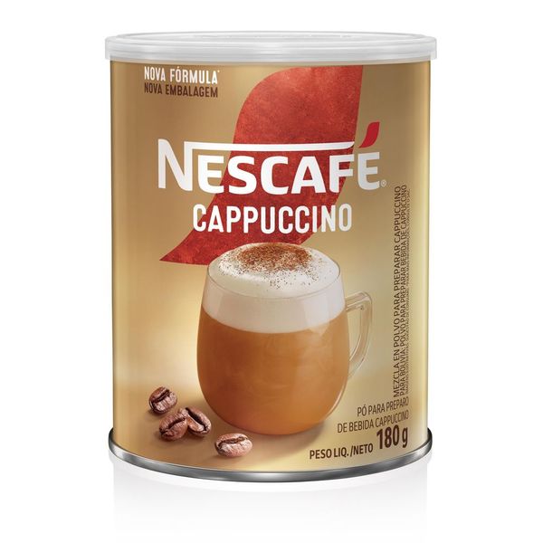 Café Solúvel NESCAFÉ CAPPUCCINO Tradicional Lata 180g