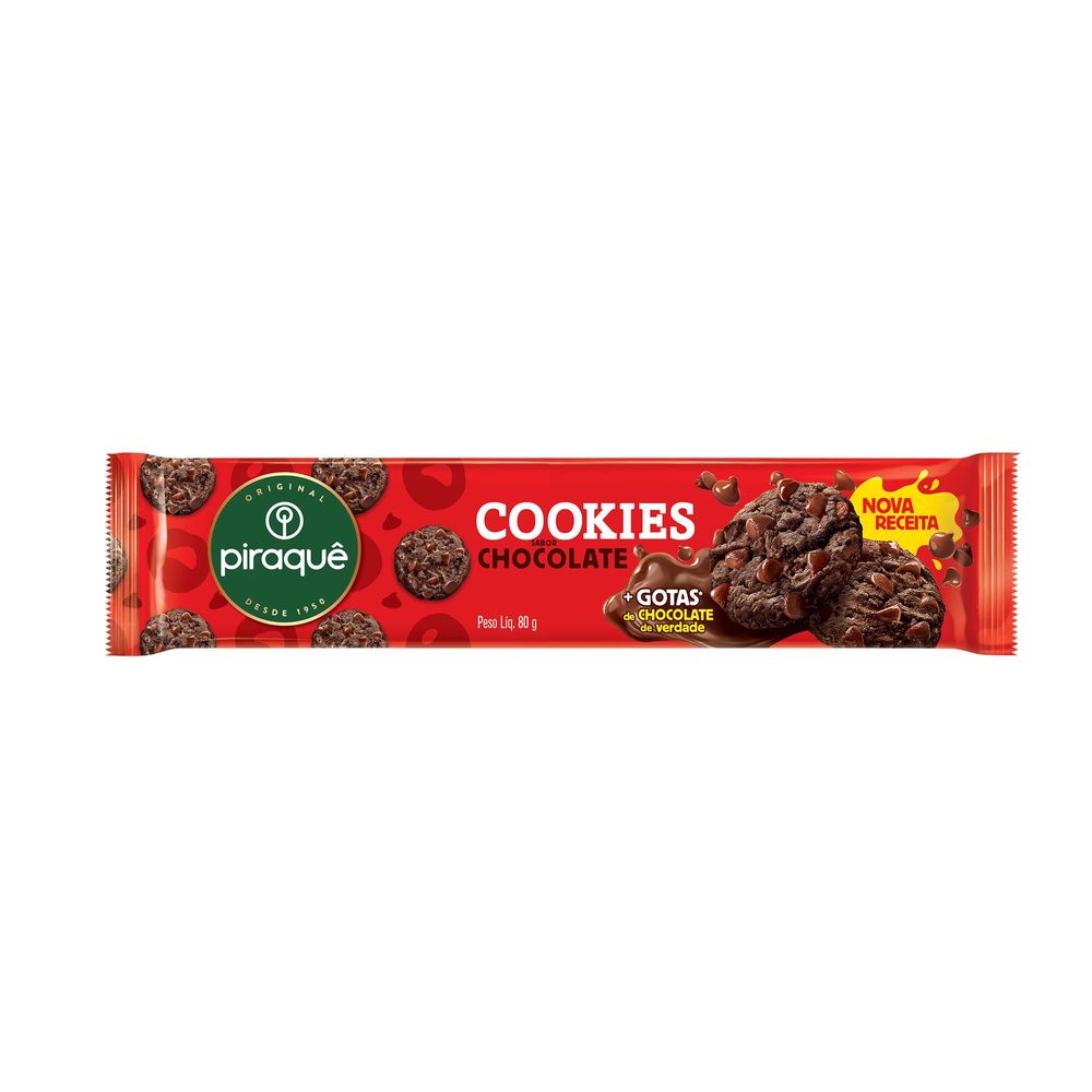 Biscoito Cookie Chocolate Piraquê 80g