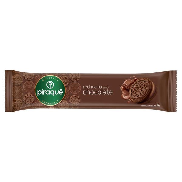 Biscoito Recheio Chocolate Piraquê 76g