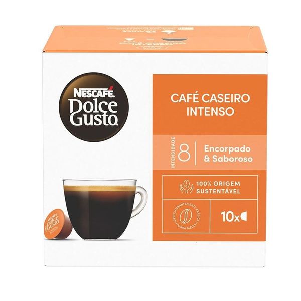 Café em Cápsula NESCAFÉ DOLCE GUSTO Café Caseiro Intenso 10 Cápsulas