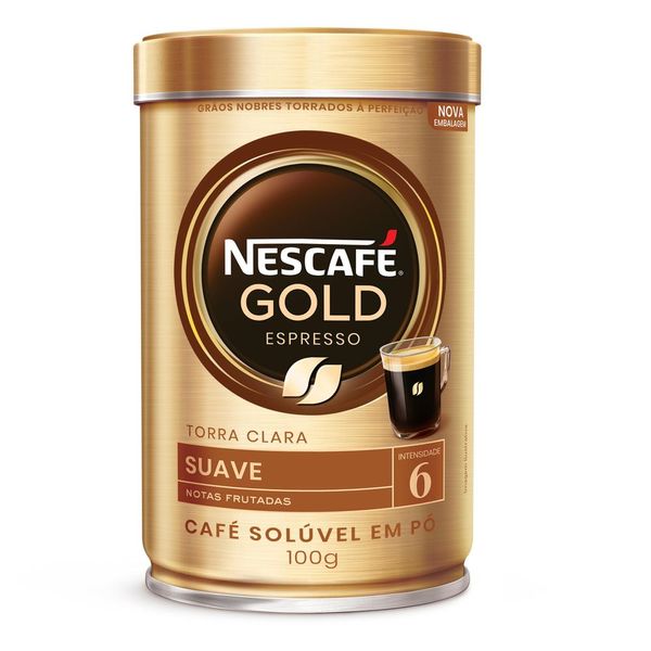Café NESCAFÉ GOLD ESPRESSO Intensidade 6 Lata 100g