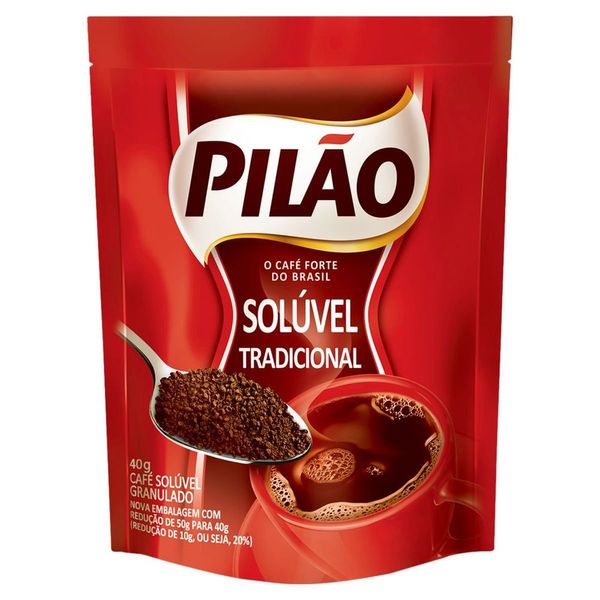 Café Solúvel Granulado Tradicional Pilão Sachê 40g