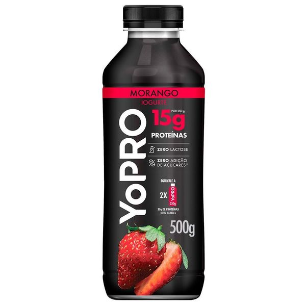 Iogurte Líquido YoPRO 15g de Proteínas Morango 500g