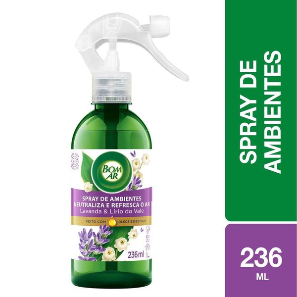 Desodorizador Bom Ar Spray De Ambientes Lavanda 236ml