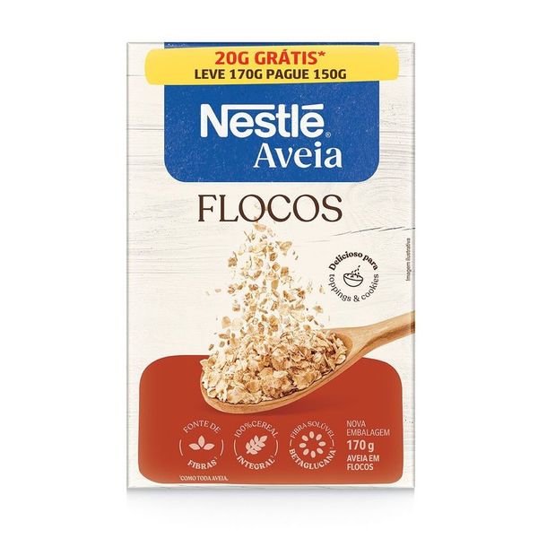 Aveia em Flocos NESTLÉ Leve 170g Pague 150g