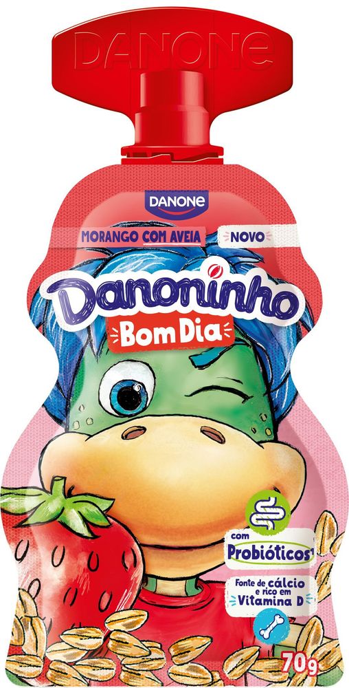 Danoninho Bom Dia Morango com Aveia 70g