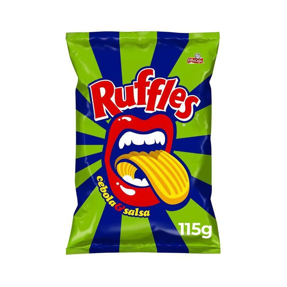 Batata Frita Ondulada Cebola E Salsa Elma Chips Ruffles 115G