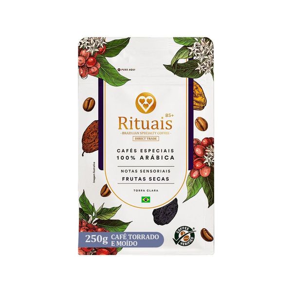 Café em pó Rituais Frutas Secas 3 Corações 250g