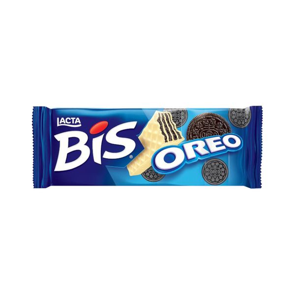 Chocolate Bis Oreo Lacta com Cobertura de Chocolate Branco Embalagem 100,8g