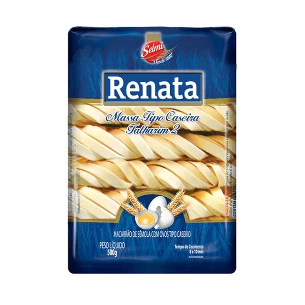 Macarrão com Ovos Renata Talharim Embalagem 500g