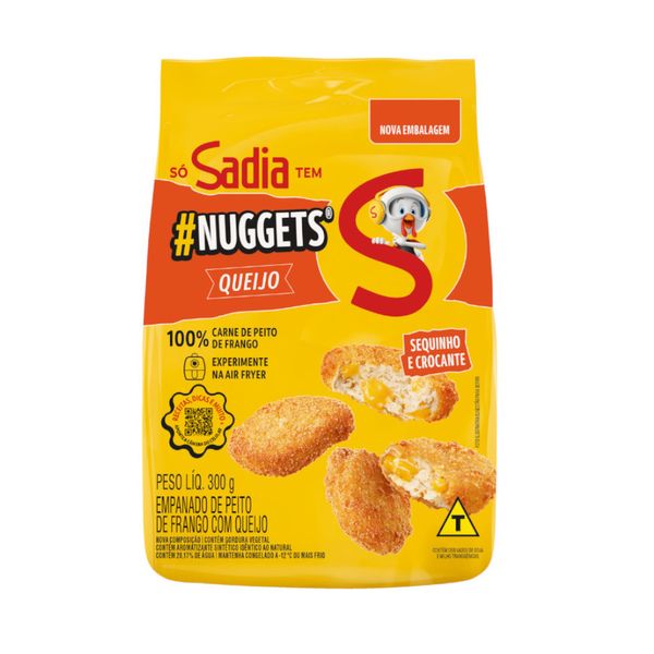Nuggets Sadia Frango com Queijo Embalagem 300g