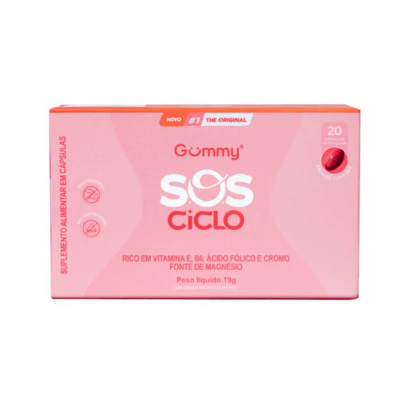 Suplemento Alimentar em Cápsulas Gummy Sos Ciclo Contém 20 Unidades