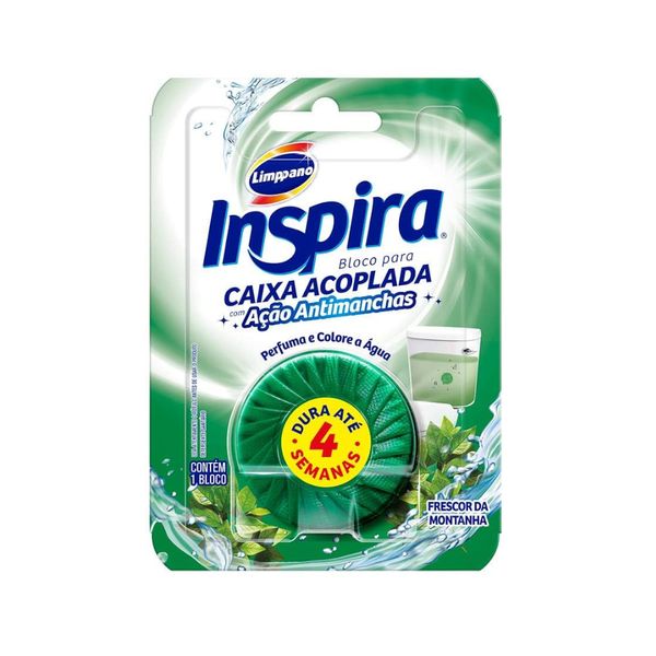 Bloco Sanitário para Caixa Acoplada Limppano Inspira Frescor da Montanha Embalagem 28g