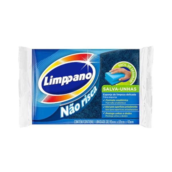 Esponja Antiaderente Limppano Salva Unhas Embalagem 1 Unidade