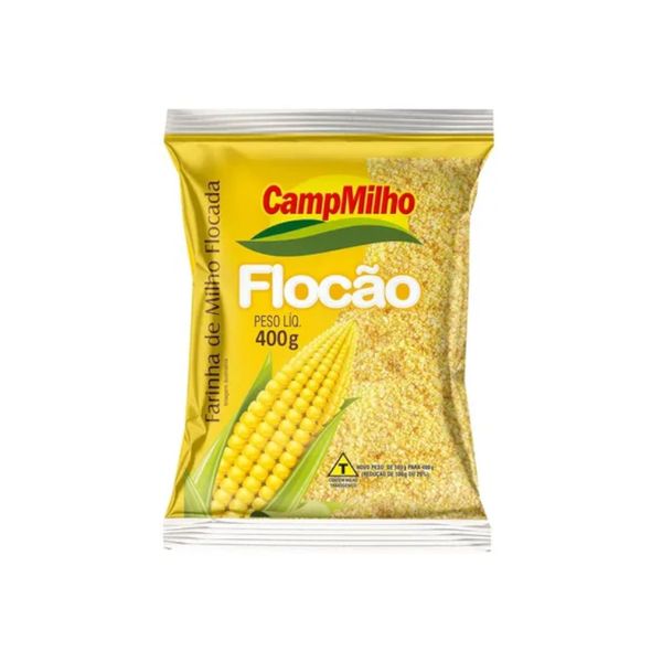 Flocão de Milho CAMPMILHO Pacote 400g Flocão de Milho CAMPMILHO Pacote 400g