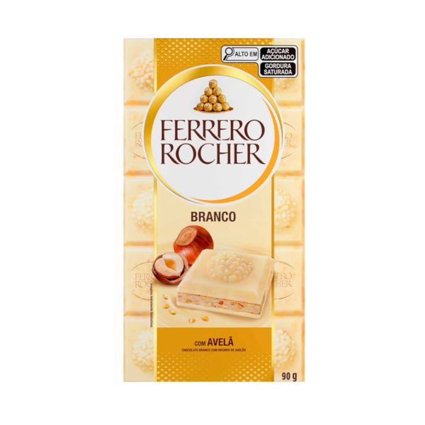 Chocolate Branco Ferreo Rocher com Avelã Embalagem 90g