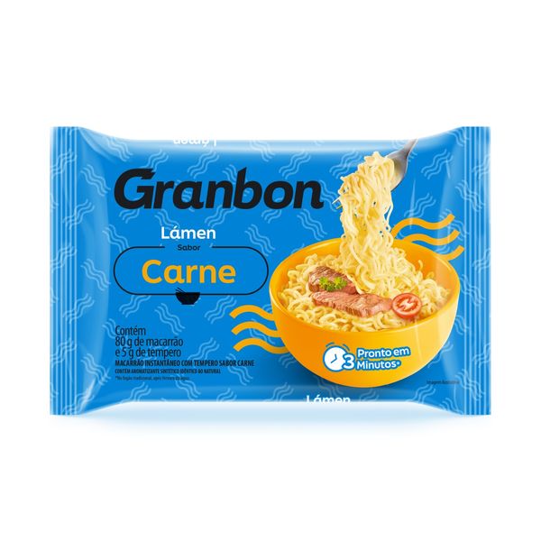 Macarrão Instantâneo GRANBON Lámen Carne pacote 85g