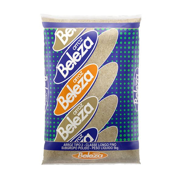 Arroz Branco Polido Beleza Tipo 2 Pacote 1kg
