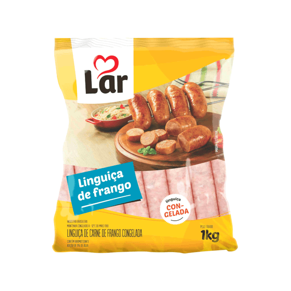 Linguiça de Frango LAR congelada pacote 1kg