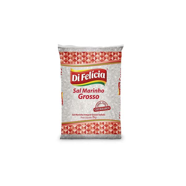 Sal Marinho Integral DI FELÍCIA Grosso Churrasco Pacote 1kg