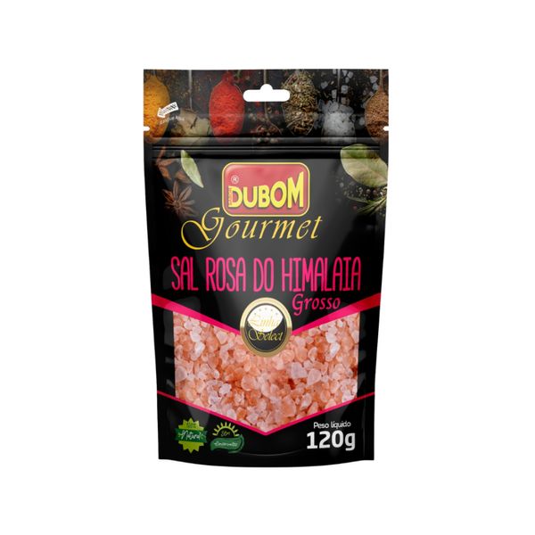Sal Grosso do Himalaia DUBOM Rosa Sachê 120g SAL GROSSO ROSA HIMALAIA DUBOM 120G