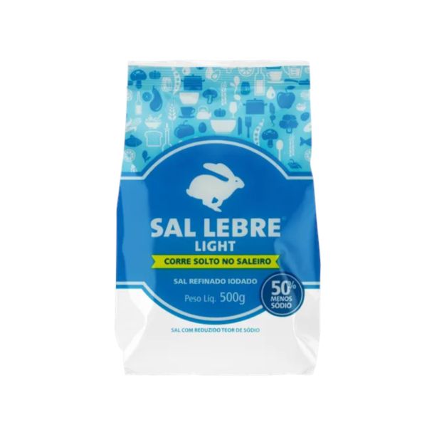 Sal Refinado LEBRE Light Pacote 500g