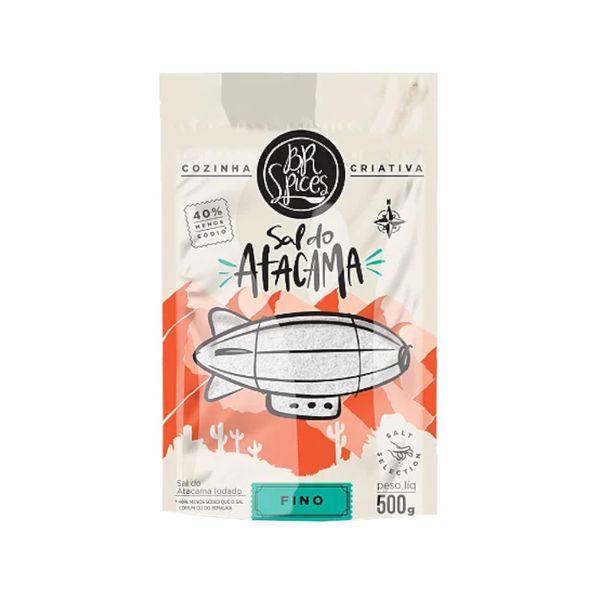 Sal do Atacama Fino BR Spices Salt Selection Embalagem 500g