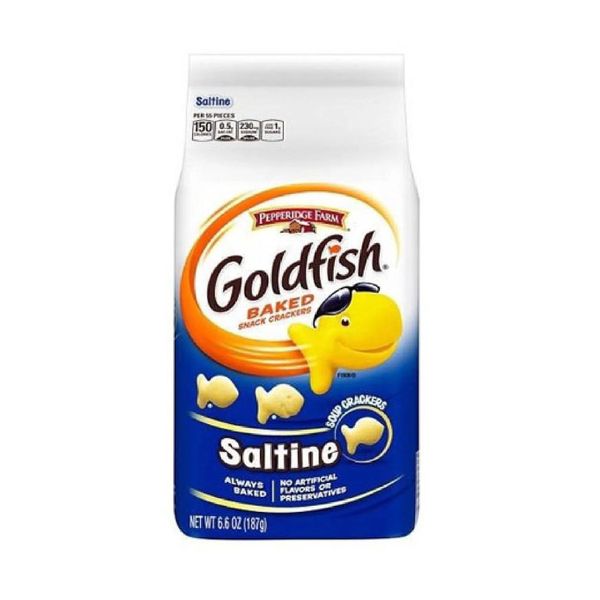 Biscoitos Goldfish Saltine Pepperidge Farms Embalagem 187g