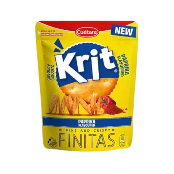 Biscoito Krit Finitas Cuétara Paprika Embalagem 150g