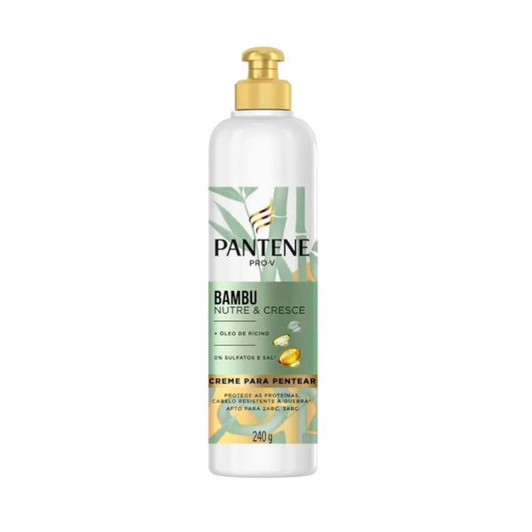 Creme para Pentear Pantene Bambu Nutre e Cresce Embalagem 240g