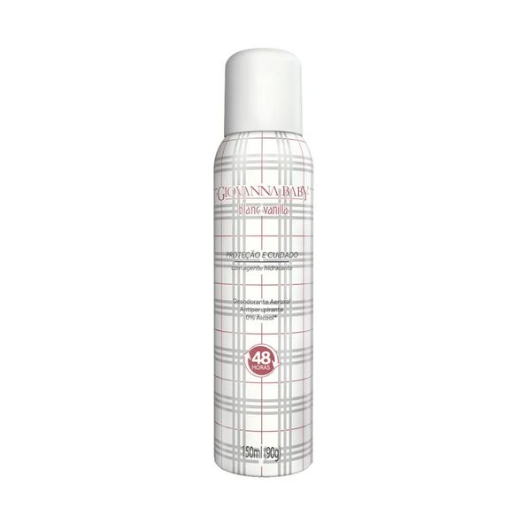 Desodorante Aerosol Giovanna Baby Blanc Vanilla Embalagem 150ml