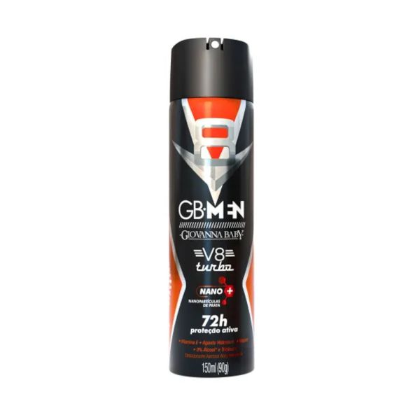 Desodorante Aerosol Giovanna Baby Men V8 Turbo Embalagem 150ml