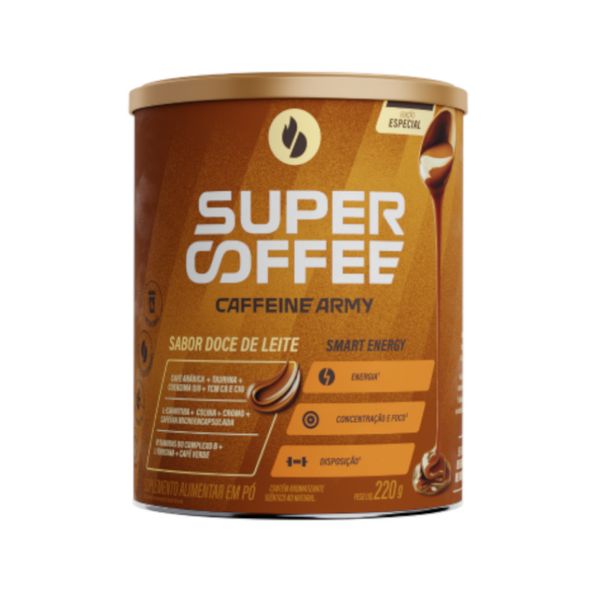 Suplemento Alimentar Supercoffee 3.0 Sabor Doce De Leite Lata 220g