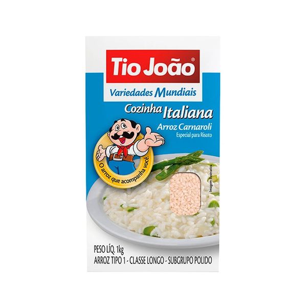 Arroz Carnaroli TIO JOÃO Cozinha Italiana Caixa 1kg