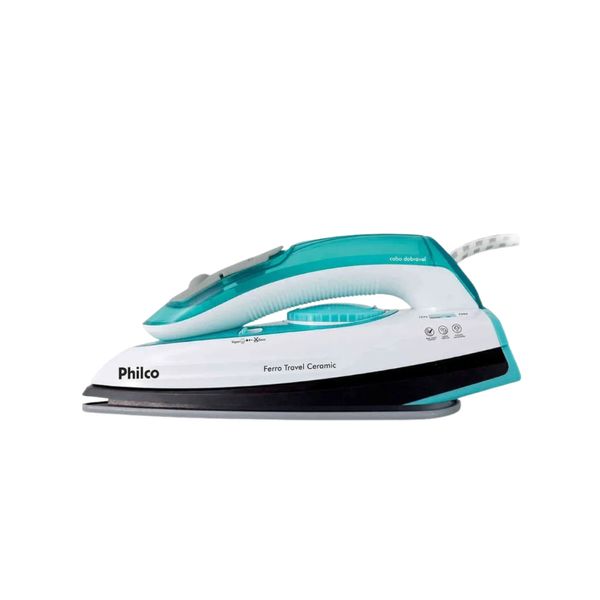 Ferro de Passar a Vapor PHILCO Verde E Branco Bivolt 12V