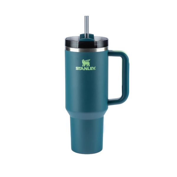 Copo Térmico Stanley com Canudo Cor Coastal Teal 1,18L
