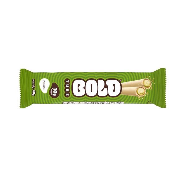 Barra de Proteína Bold Tube Sabor Pistache Embalagem 40g