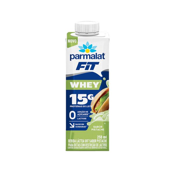 Bebida Lactea Parmalat Whey Fit Sabor Pistache Caixinha 250ml