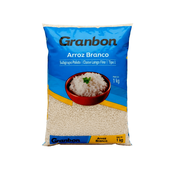 Arroz Branco GRANBON Longo Fino Tipo 1 pacote 1kg
