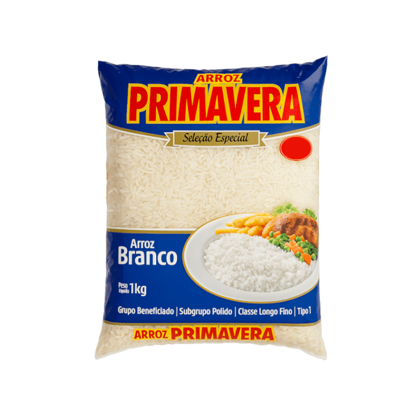 Arroz Branco Tipo1 PRIMAVERA Pacote 1kg