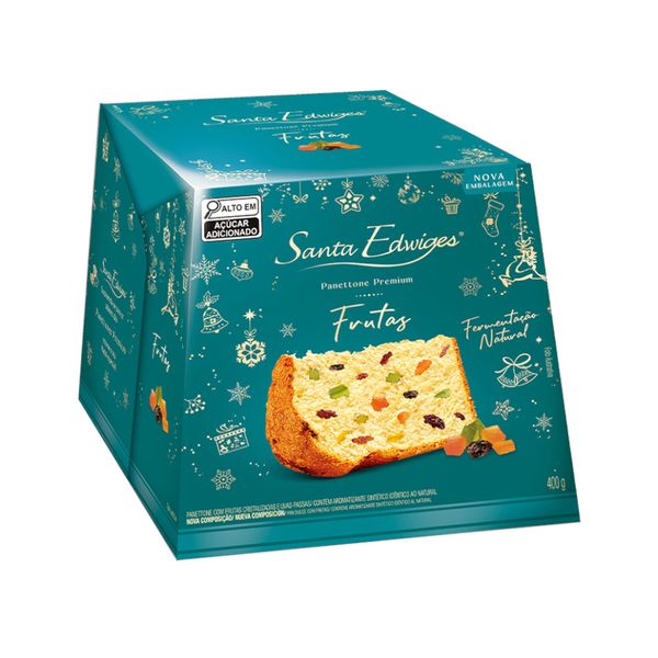 Panettone Premium Santa Edwiges com Frutas Caixa 400g