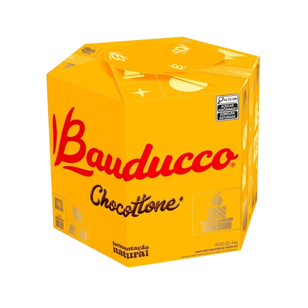 Panetone com Gotas de Chocolate BAUDUCCO Chocottone Caixa 4kg