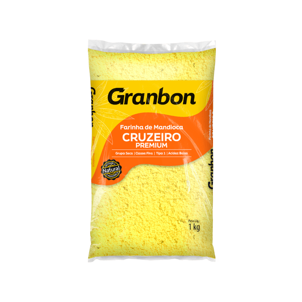Farinha de Mandioca GRANBON Cruzeiro Premium pacote 1kg