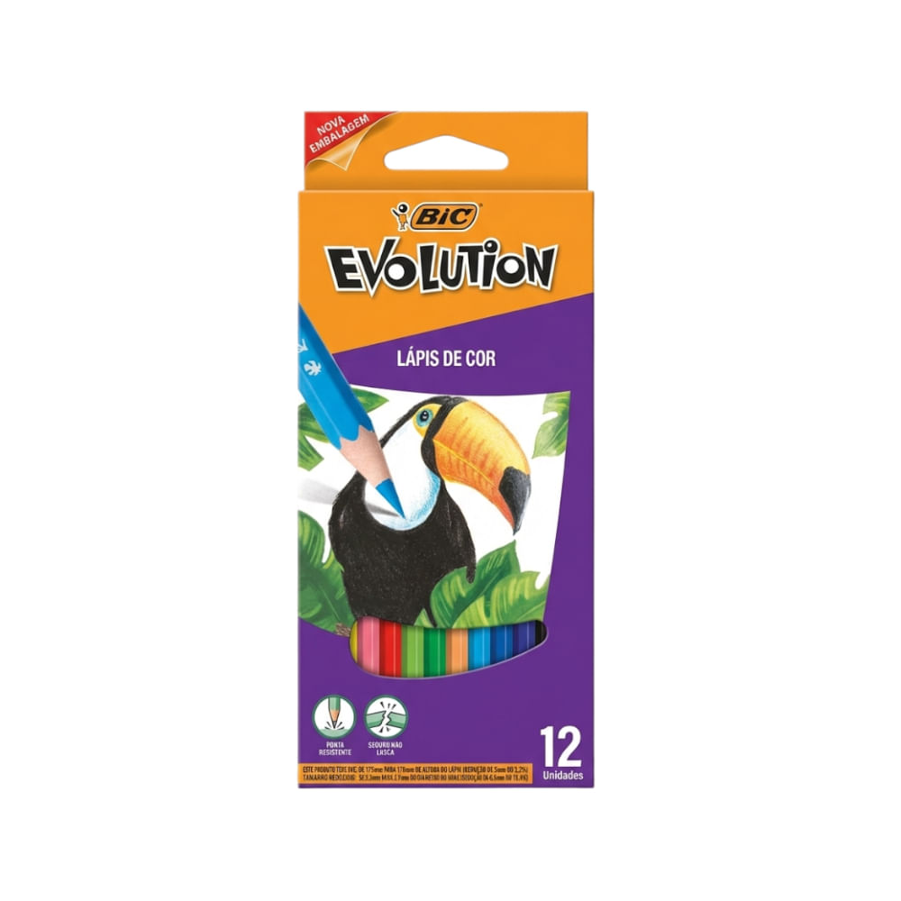 Lápis de Cor BIC Evolution Caixa com 12un