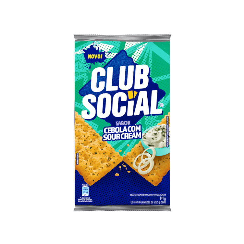 Biscoito Club Social Cebola com Sour Cream 141g
